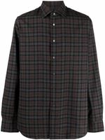 Xacus chemise en laine à motif tartan - Marron