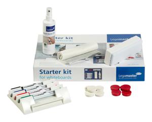 Legamaster STARTER Kit 7-125000 Whiteboardmarker Zwart, Blauw, Rood, Groen Incl. bordwisser, bordreiniger, magneten 27 stuk(s)