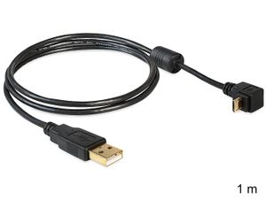 Delock 83148 Kabel USB-A male > USB micro-B male schuin 90° omhoog/omlaag