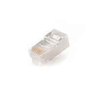 Gembird PLUG6SP/10 RJ-45 transparante kabelconnector - kabelconnectoren (RJ-45, transparant, Cat6, goud, CE, ISO 9002, 14 cm)