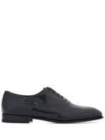 Ferragamo chaussures oxford à fini verni - Noir