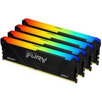 Kingston Technology FURY Beast RGB geheugenmodule 64 GB 4 x 16 GB DDR4 2666 MHz - thumbnail