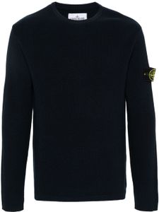 Stone Island pull à motif Compass signature - Bleu