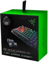 Razer PBT Keycap Upgrade Set - Compatibel met achtergrondverlichting (Superieur PBT-glansbestendig materiaal, Doubleshot Molding met ultradun lettertype) Zwart