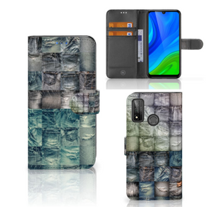 Wallet Case met Pasjes Huawei P Smart 2020 Spijkerbroeken