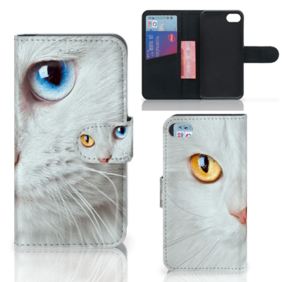 iPhone 7 | 8 | SE (2020) | SE (2022) Telefoonhoesje met Pasjes Witte Kat iPhone 7 | 8 | SE (2020) | SE (2022) Telefoonhoesje met Pasjes Witte Kat
