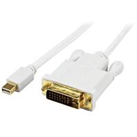 Startech.com 91 cm Mini DisplayPort naar DVI Kabel - mDP-naar-DVI Kabel Computer-Monitorkabel 1920 x 1200 - Mini-DisplayPort naar DVI-D Kabel - Mini DP-naar-DVI Kabel - Wit (MDP2DVIMM3WS)