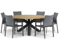 Lifestyle Rome/Rockville 160 cm rond dining tuinset 7-delig