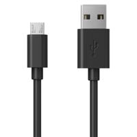 RealPower USB-kabel USB 2.0 USB-A stekker, USB-micro-B stekker 0.60 m Zwart 255651