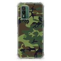 Nokia XR21 Doorzichtige Silicone Hoesje Army Dark - thumbnail