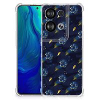 Doorzichtige Silicone Hoesje voor OPPO Reno8 Voetbal - thumbnail