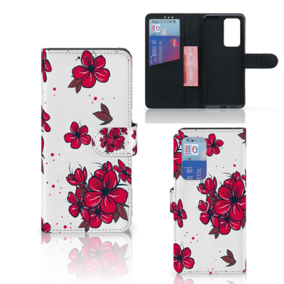 Huawei P40 Pro Hoesje Blossom Red Huawei P40 Pro Hoesje Blossom Red