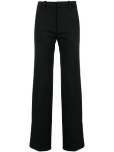 Victoria Beckham pantalon en coton à taille haute - Noir