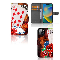 iPhone 14 Plus Wallet Case met Pasjes Casino - thumbnail