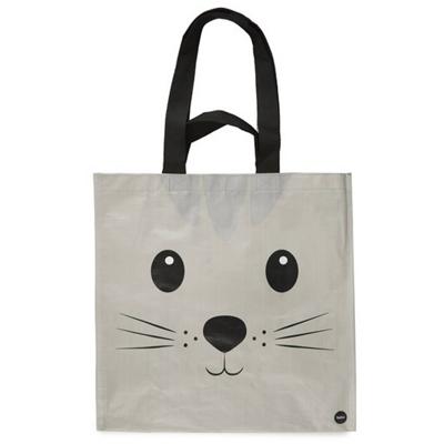 Balvi Shopper Kitty 40 X 20 Cm Grijs/zwart