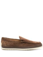 Tod's mocassins à détails espadrilles - Marron