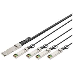 Digitus DN-81325 Glasvezel / SFP+ Optische vezel, Computer Aansluitkabel [1x QSFP+ - 4x SFP+] 5 m