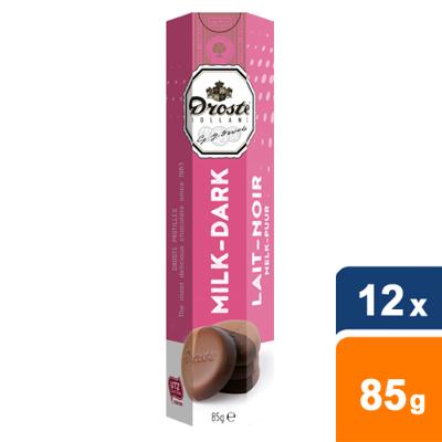 Droste - Chocolade Pastilles Melk-Puur - 12x 85g Droste - Chocolade Pastilles Melk-Puur - 12x 85g