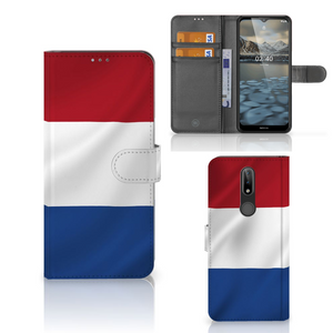 Nokia 2.4 Bookstyle Case Nederlandse Vlag