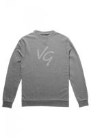 Van Gils Heren Sweatshirt Met Logo Lichtgrijs Licht Getailleerd