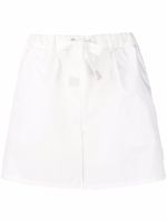 Moncler short à taille haute à lien de resserrage - Blanc - thumbnail