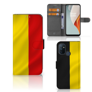 OnePlus Nord N100 Bookstyle Case Belgische Vlag