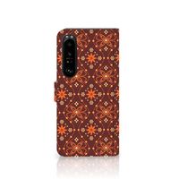 Sony Xperia 1 IV Telefoon Hoesje Batik Brown