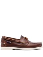 Sebago chaussures bateau Docksides Portland en cuir - Marron