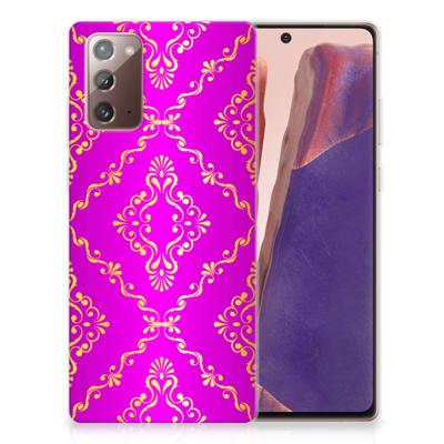Siliconen Hoesje Samsung Note 20 Barok Roze Siliconen Hoesje Samsung Note 20 Barok Roze