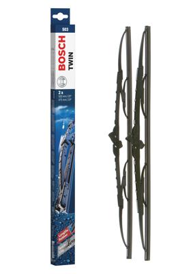 Bosch ruitenwissers Twin 503 - Lengte: 500/475 mm - set wisserbladen voorzijde 503 Bosch ruitenwissers Twin 503 - Lengte: 500/475 mm - set wisserbladen voorzijde 503
