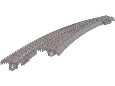 H0 Märklin C-rails (met ballastbed) 24771 Slanke wissel, Links 1 stuk(s)