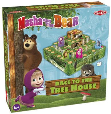 Tactic Masha and the Bear Race to the Treehouse Kinderen Gelukspel