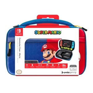 PDP Commuter: Power Pose Mario Hardshell-doos Nintendo Blauw, Rood