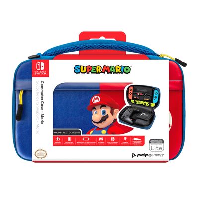 PDP Commuter: Power Pose Mario Hardshell-doos Nintendo Blauw, Rood