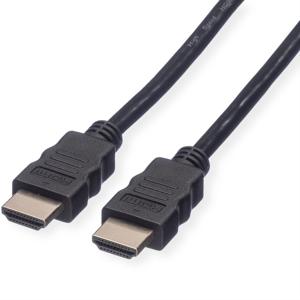 ROLINE HDMI High Speed kabel met Ethernet M-M, zwart, 1 m