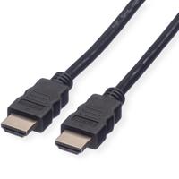 ROLINE HDMI High Speed kabel met Ethernet M-M, zwart, 20 m - thumbnail