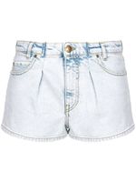 PINKO short en jean à plis - Bleu - thumbnail