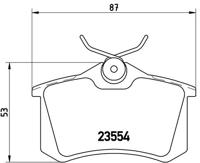 Remmenset, remschijf BREMBO, Remschijftype: Massief, Inbouwplaats: Achteras, u.a. für Audi - thumbnail