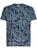 ETRO t-shirt en coton à imprimé cachemire - Bleu