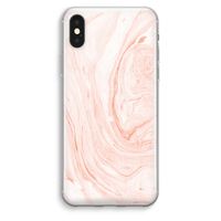 Peach bath: iPhone XS Max Transparant Hoesje - thumbnail