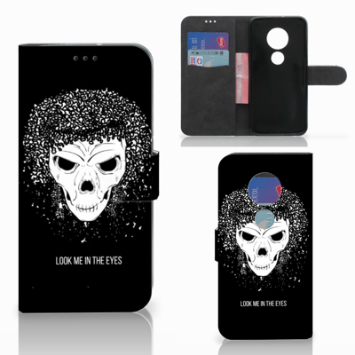 Telefoonhoesje met Naam Motorola Moto G7 | G7 Plus Skull Hair Telefoonhoesje met Naam Motorola Moto G7 | G7 Plus Skull Hair