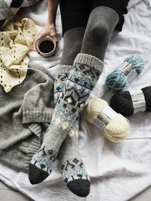 National Wind Braided Warm Socks