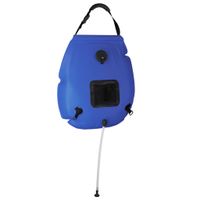 Douchezak camping 20 L PVC blauw