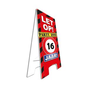 Waarschuwingsbord 16 jaar