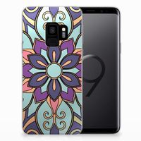 Samsung Galaxy S9 TPU Case Purple Flower