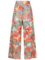 Amir Slama pantalon taille-haute à fleurs - Multicolore