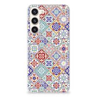 Samsung Galaxy S23 Plus TPU Siliconen Hoesje Tiles Color - thumbnail