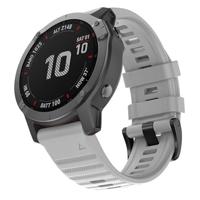 By Qubix - Siliconen bandje - Grijs - Compatible met Garmin Fenix 8-51mm - Compatible Garmin bandje