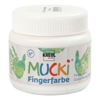 Creativ Company Mucki Vingerverf Wit, 150ml - thumbnail