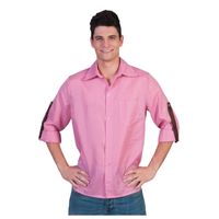 Roze met wit geruite blouse voor heren 56-58 (2XL/3XL)  - - thumbnail